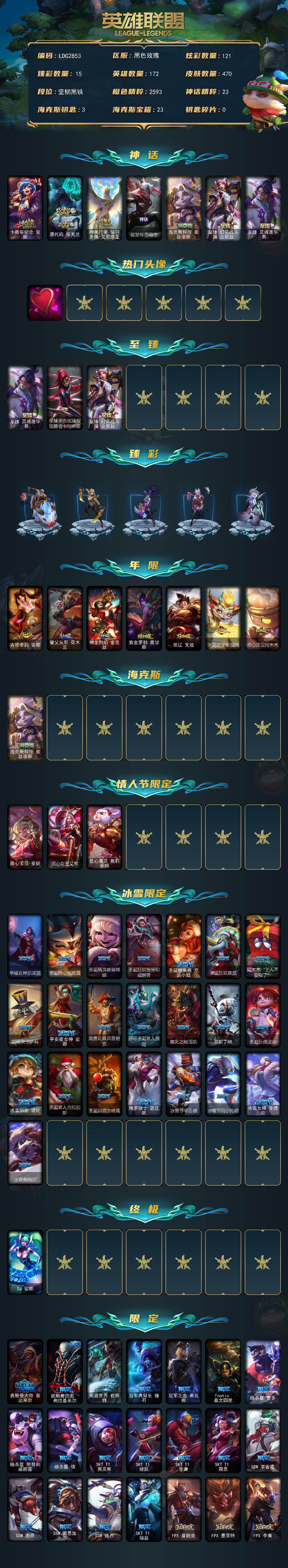 LOLEY423594英雄联盟账号详情图2