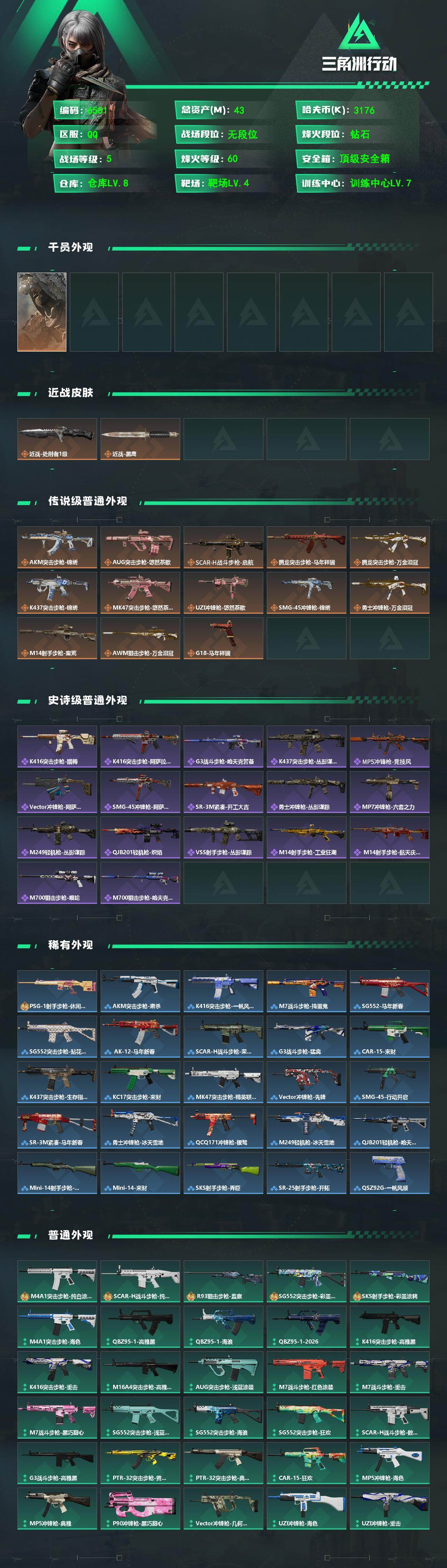 SJZCMW471880三角洲行动账号详情图2