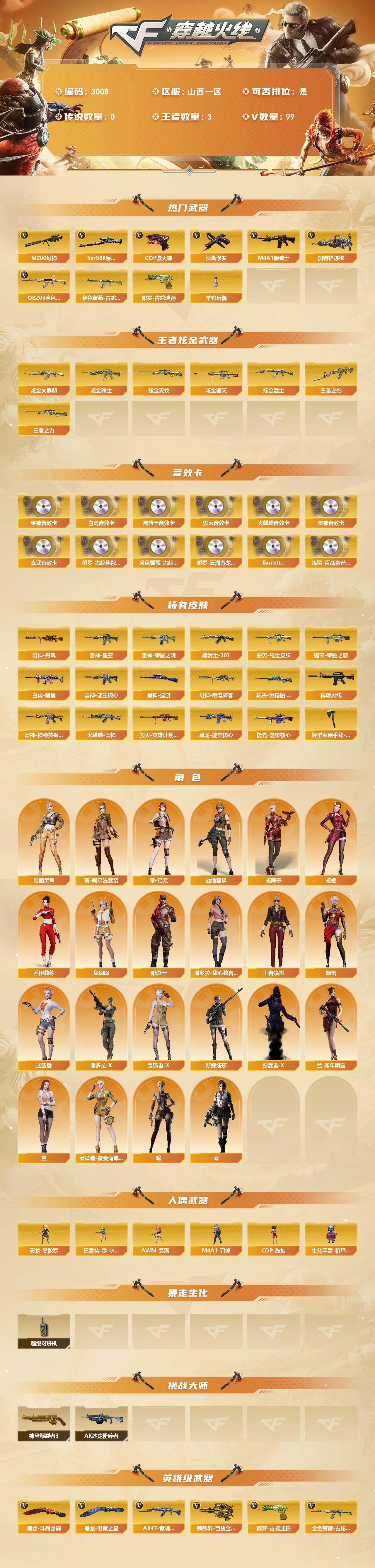 CFCMW461794穿越火线账号详情图2