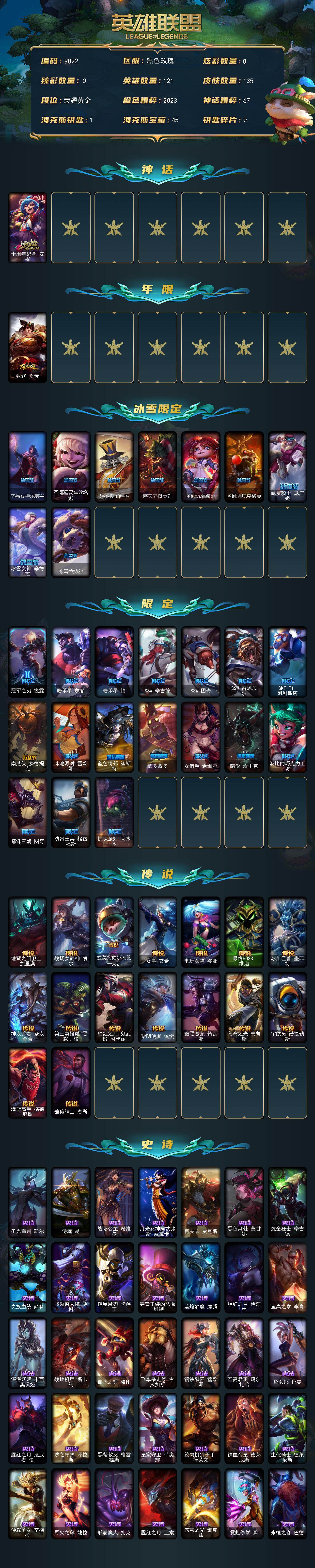 LOLCMW423676英雄联盟账号详情图2