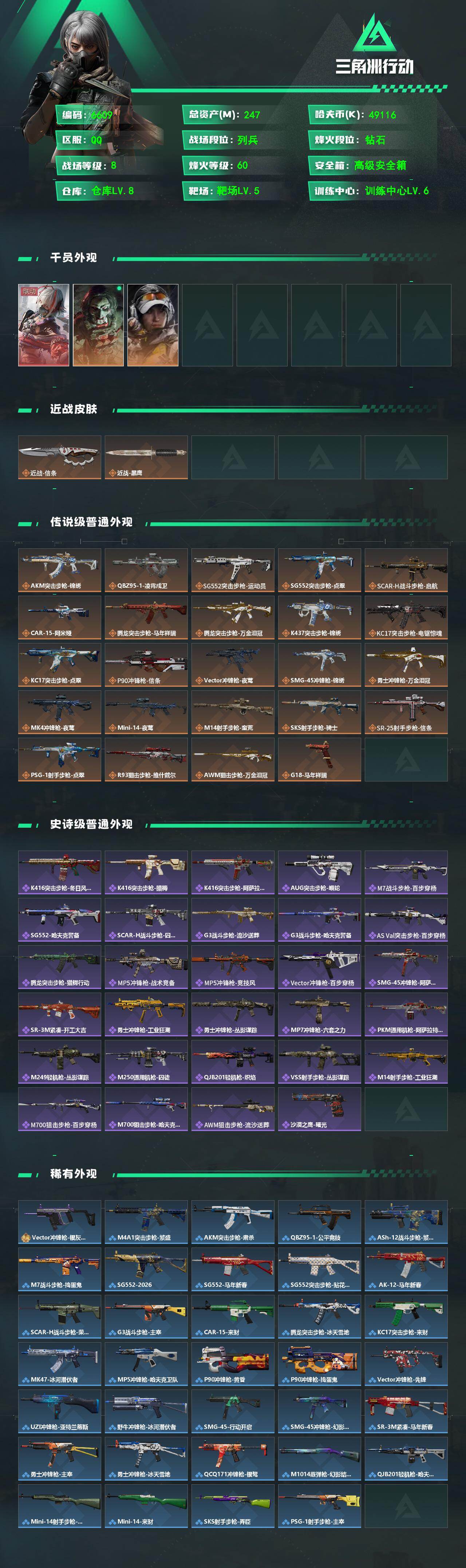 SJZCMW472275三角洲行动账号详情图2