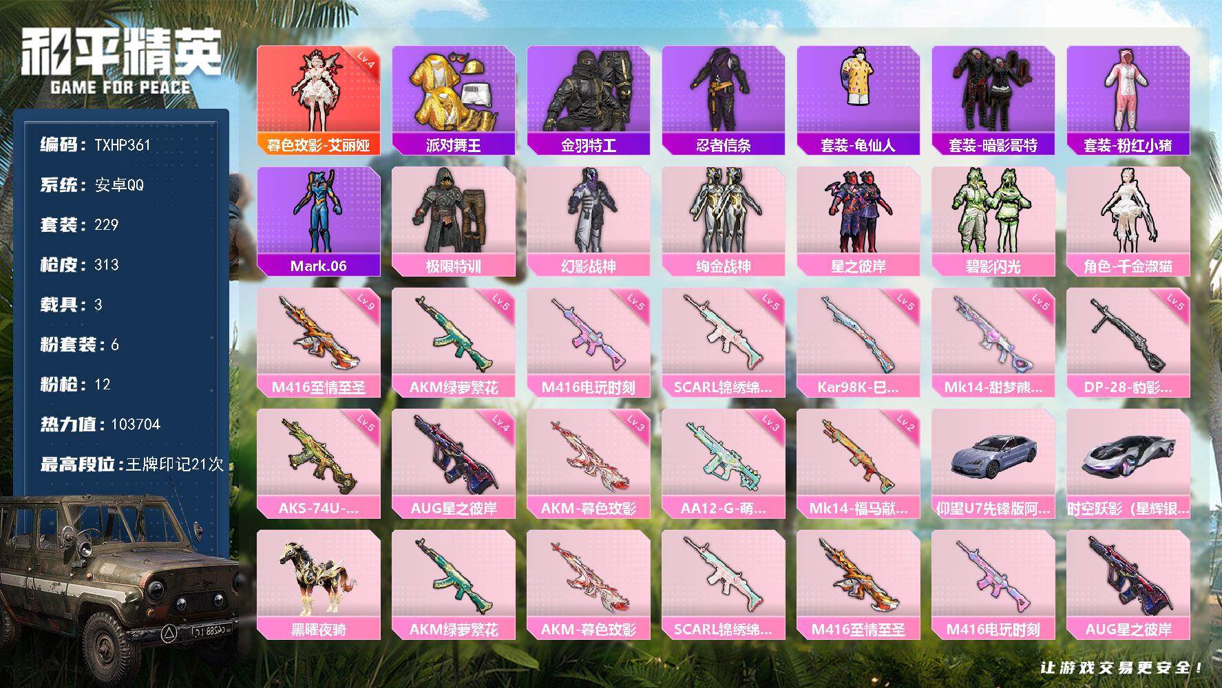 HPQM4163941和平精英账号详情图3