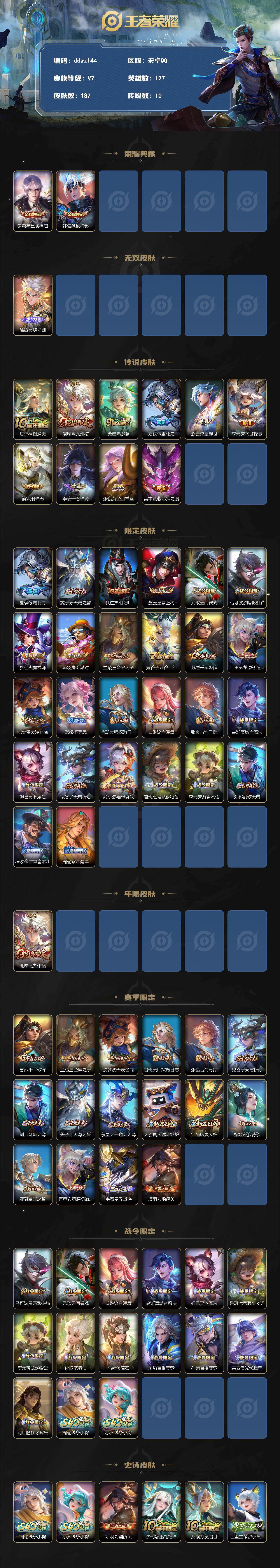 WZCMW4299714王者荣耀账号详情图2