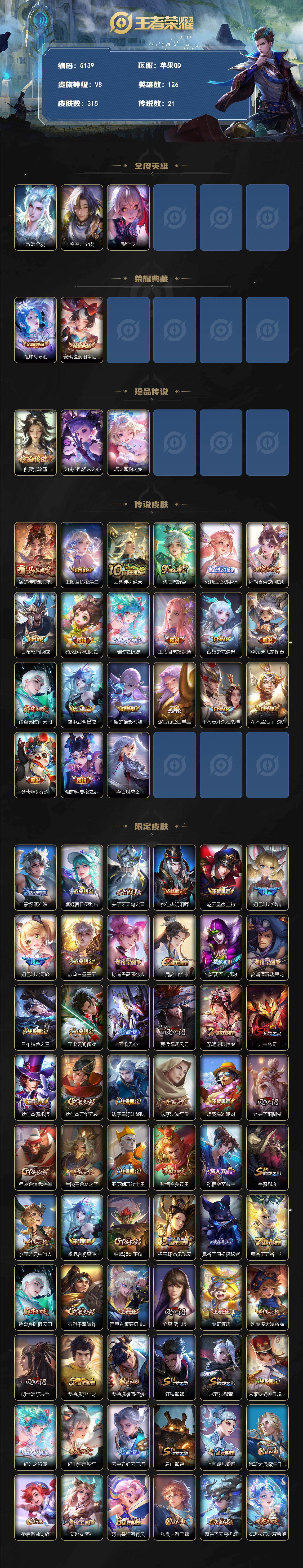 WZJZ4229668王者荣耀账号详情图2