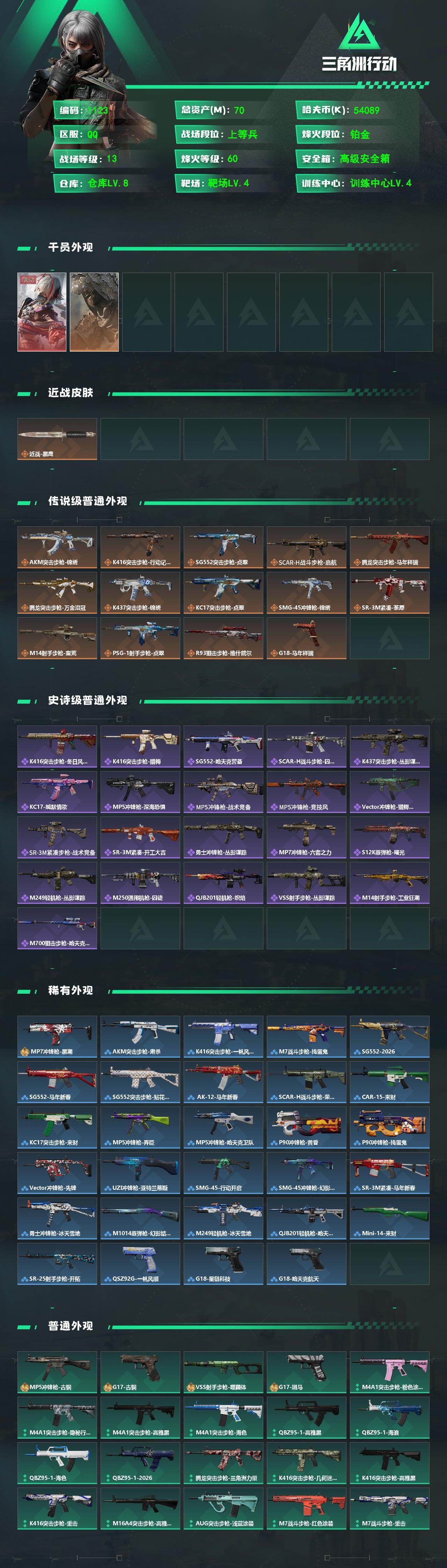 SJZCMW472499三角洲行动账号详情图2