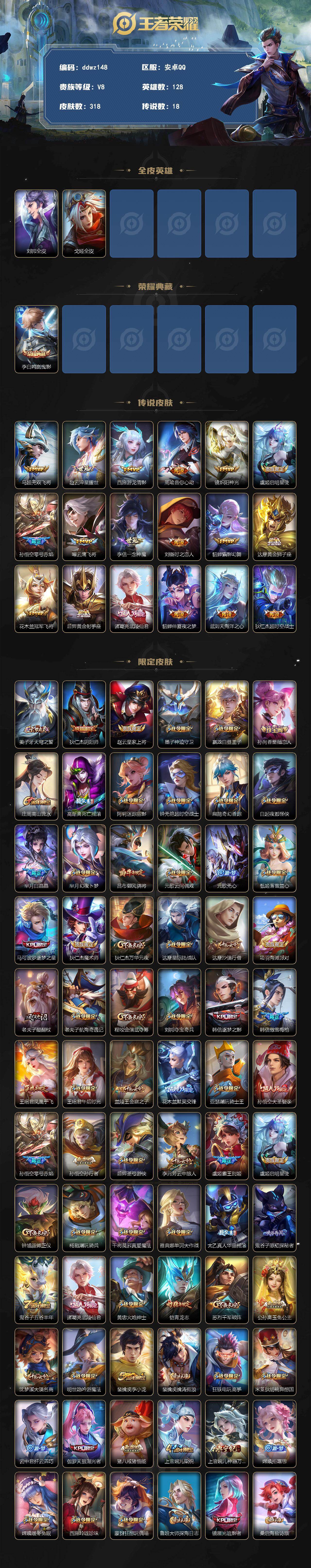 WZCMW4299762王者荣耀账号详情图2