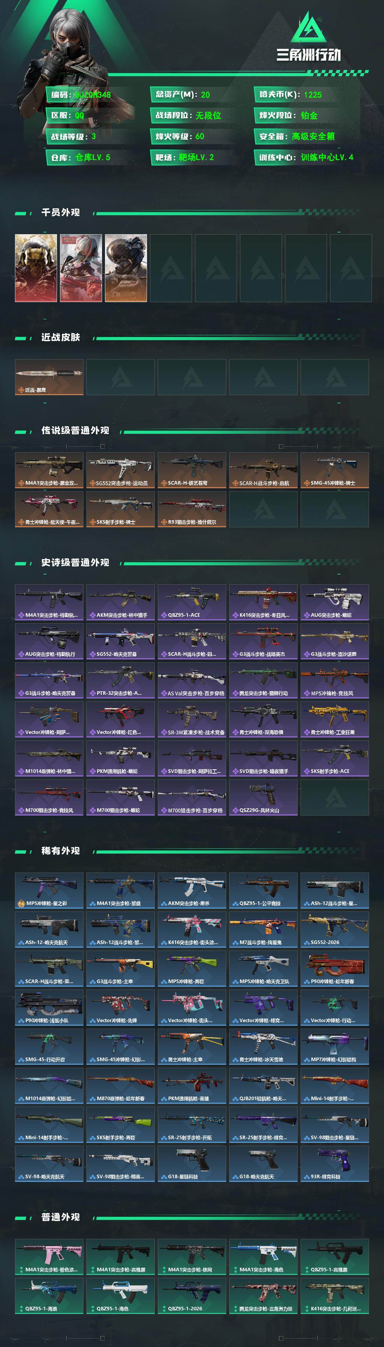 SJZCMW470085三角洲行动账号详情图2