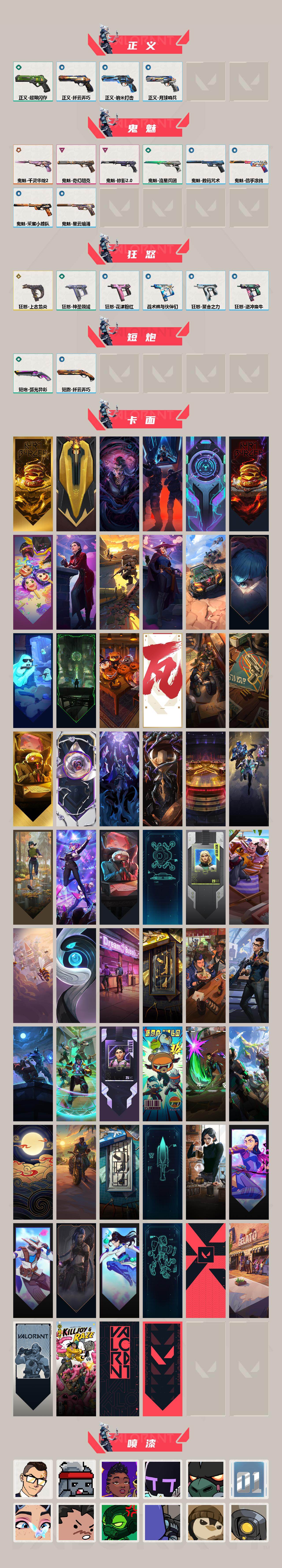 【套装】：2025全球冠军赛套装，2022全球冠军赛套装，上古龙炎套装，VCT 2026 赛季套装，千灵华绽//2.0套装，西部未来套装，离火刃套装，《英雄联盟：双城之战》套装，掠影//2.0套装，