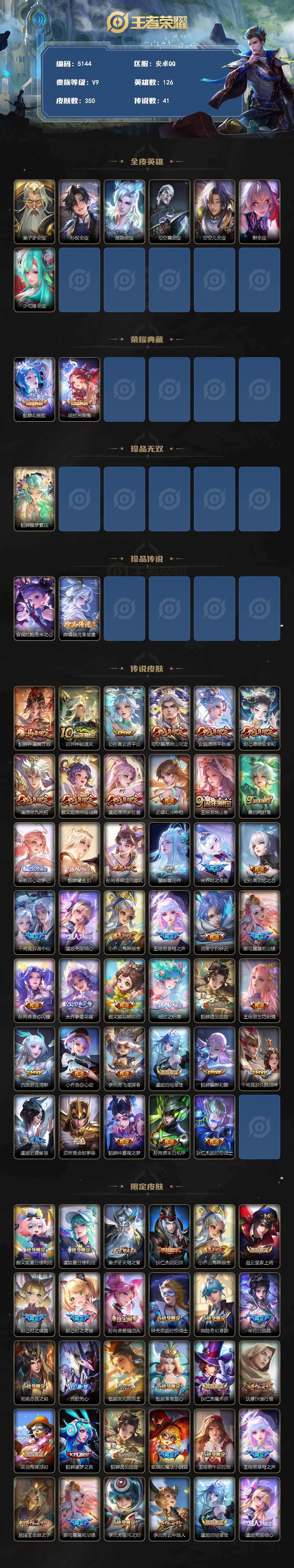 WZQM4229432王者荣耀账号详情图3