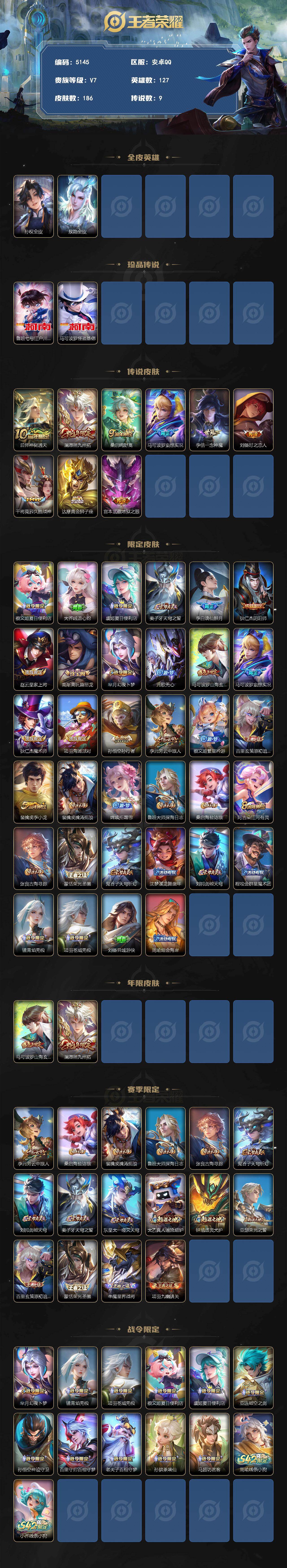 WZJZ4229706王者荣耀账号详情图2