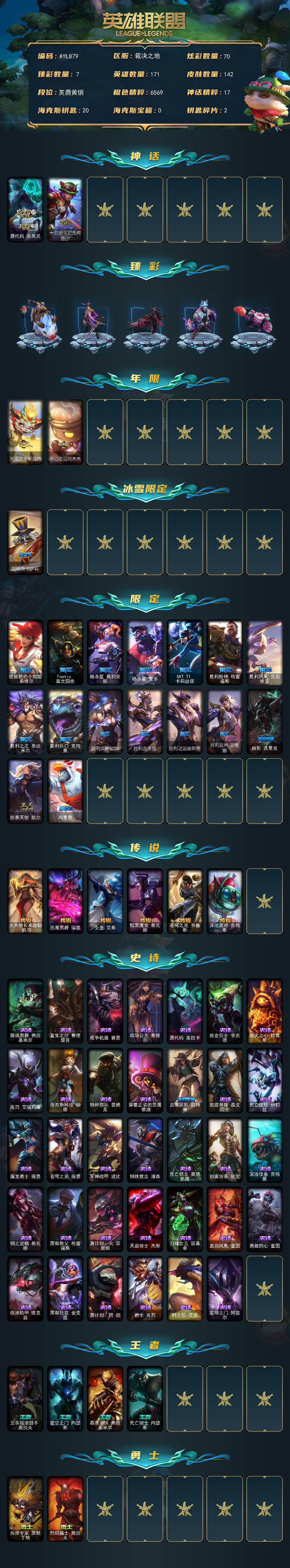 LOLLE423420英雄联盟账号详情图2