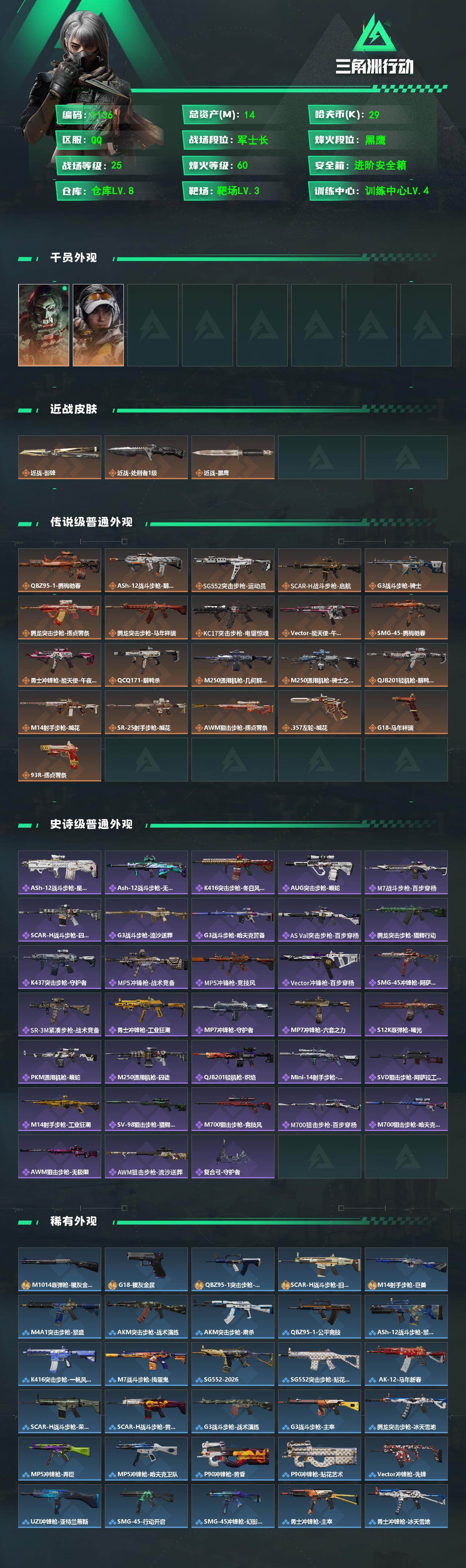 SJZCMW473172三角洲行动账号详情图2