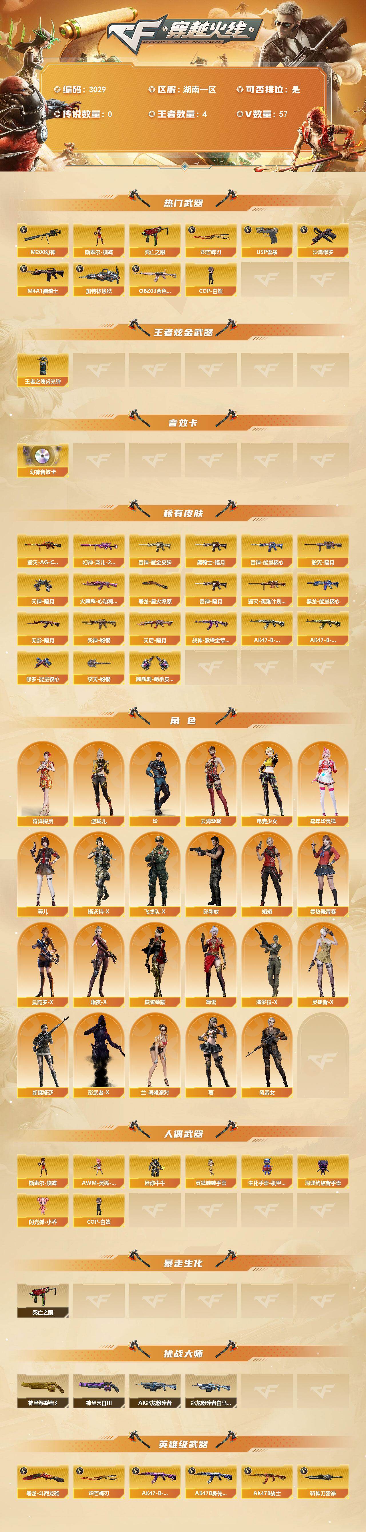 CFCMW462509穿越火线账号详情图2