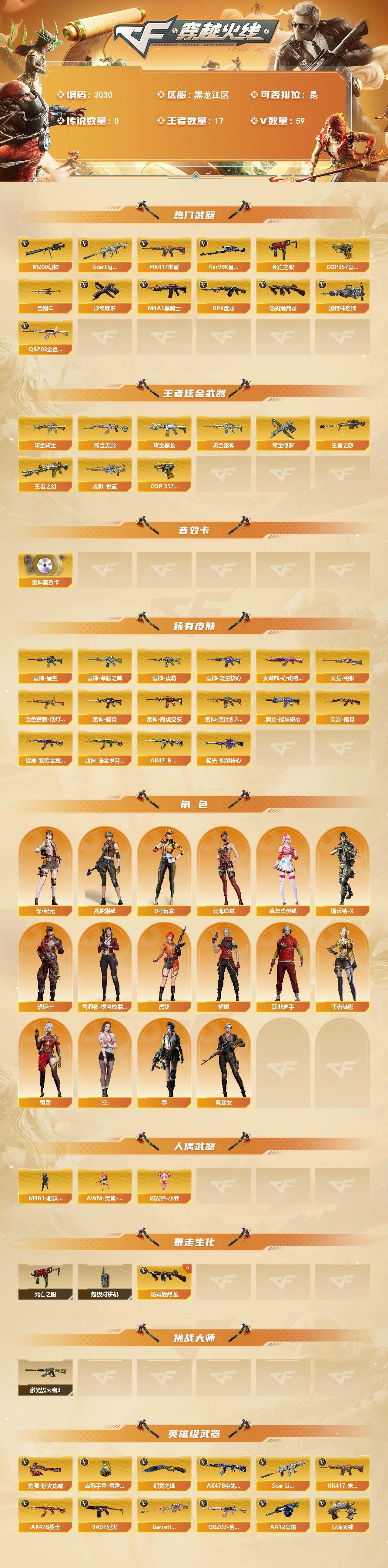 CFCMW462510穿越火线账号详情图2