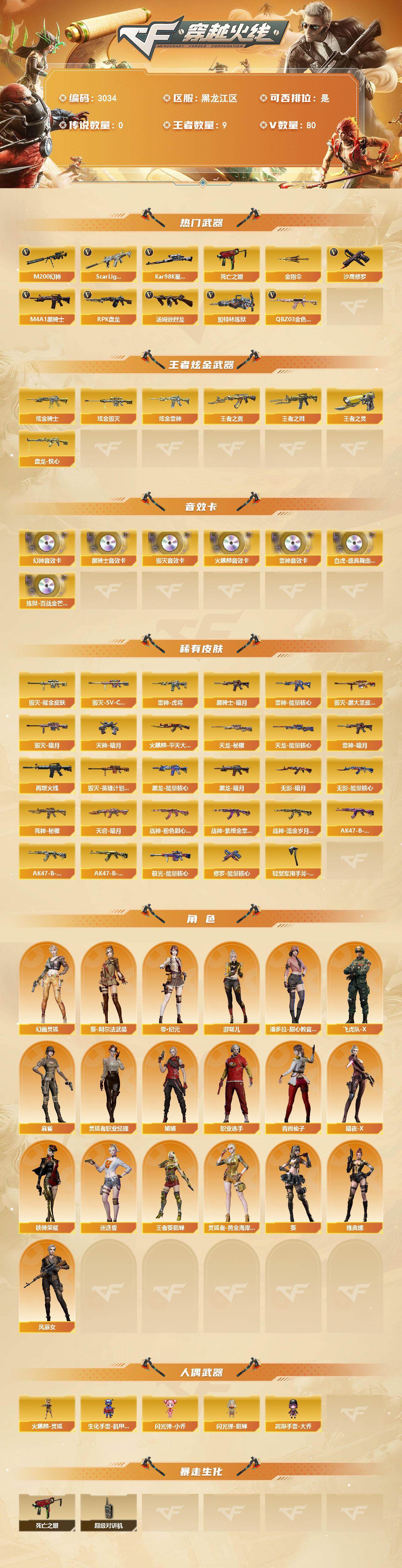 CFCMW462596穿越火线账号详情图2