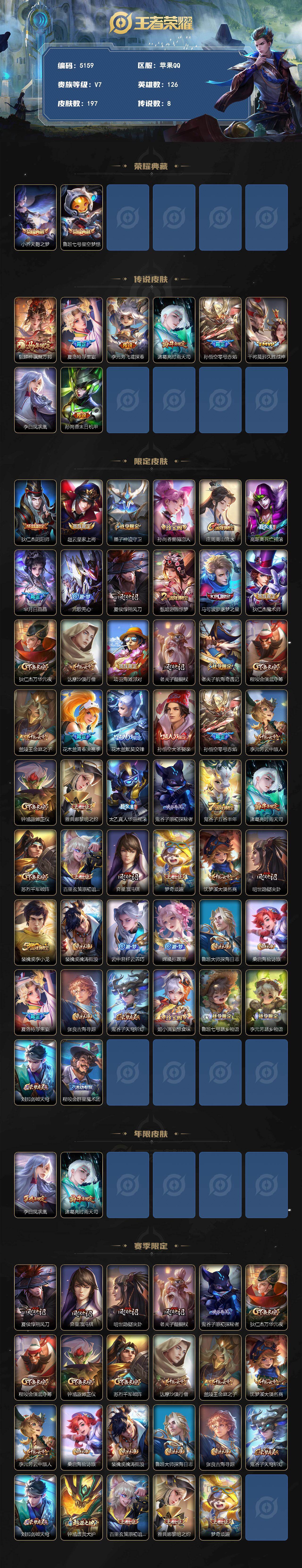 WZQM4232762王者荣耀账号详情图3