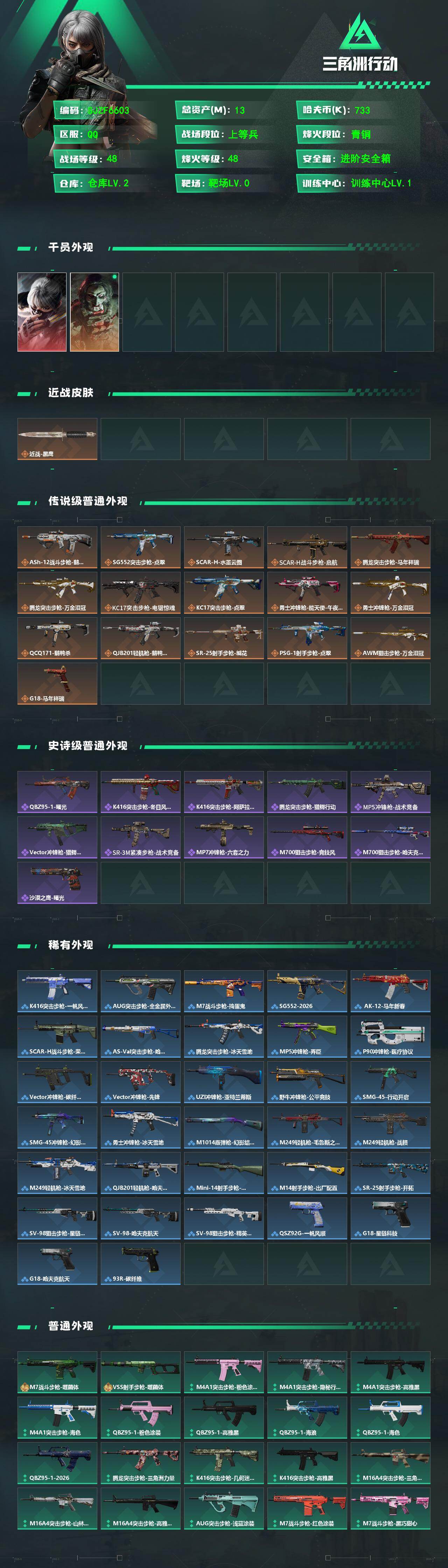 SJZEY471448三角洲行动账号详情图2