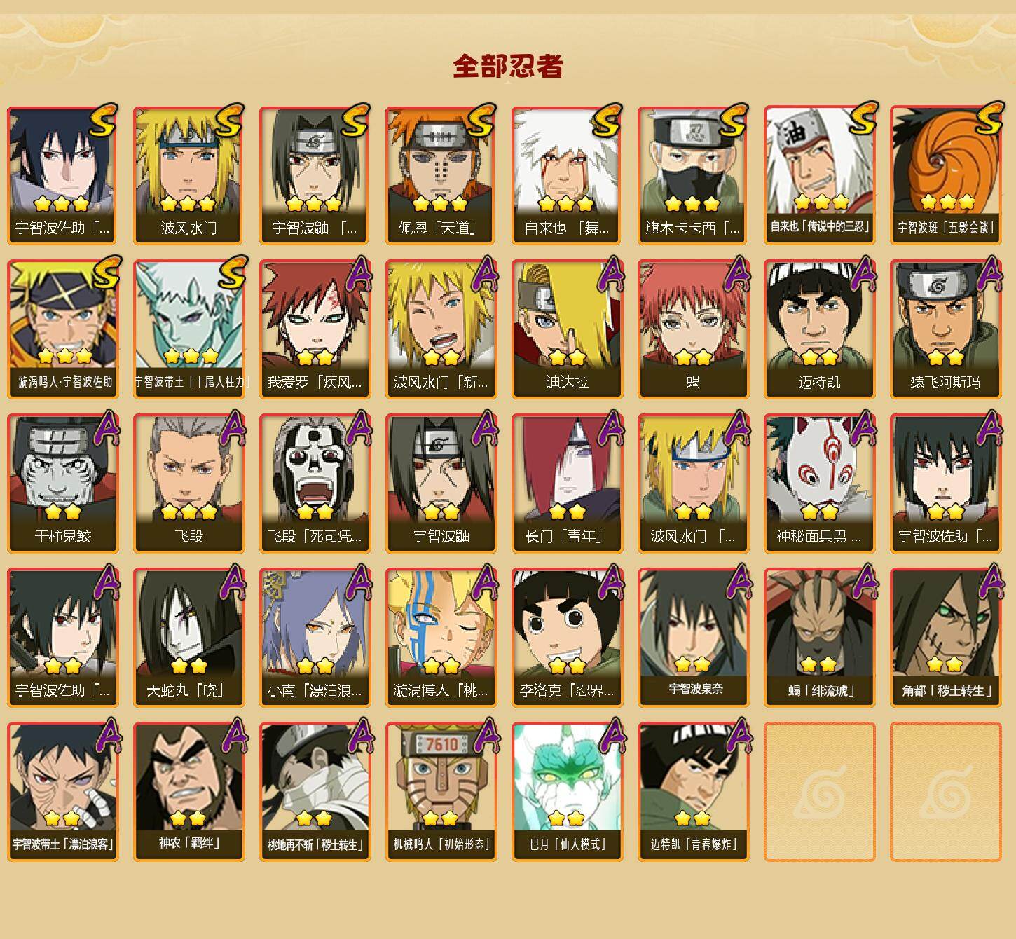 HYLX420900火影忍者账号详情图2