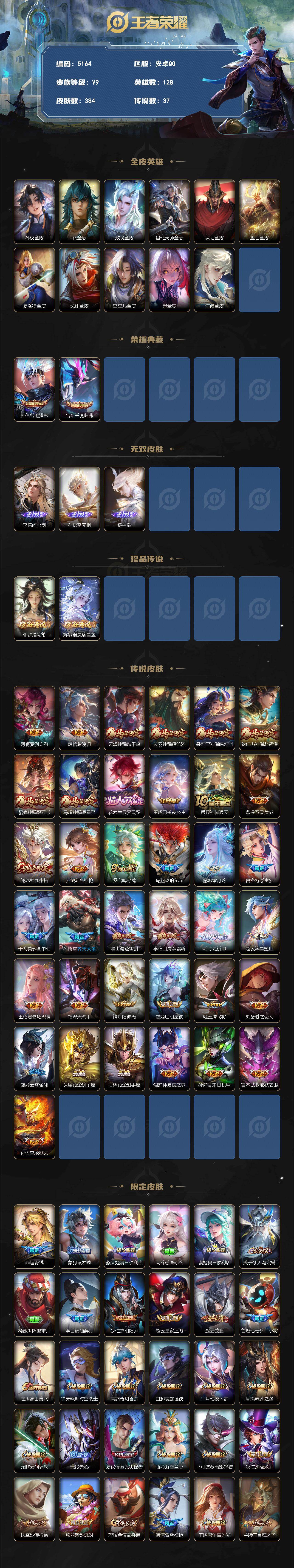 WZQM4232674王者荣耀账号详情图3