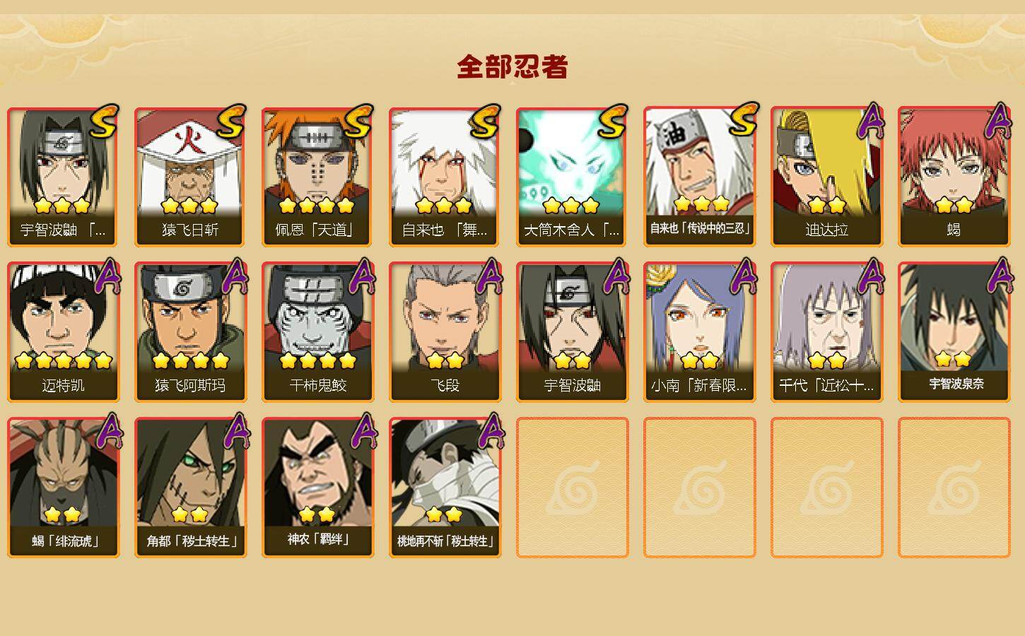 HYCMW421654火影忍者账号详情图2