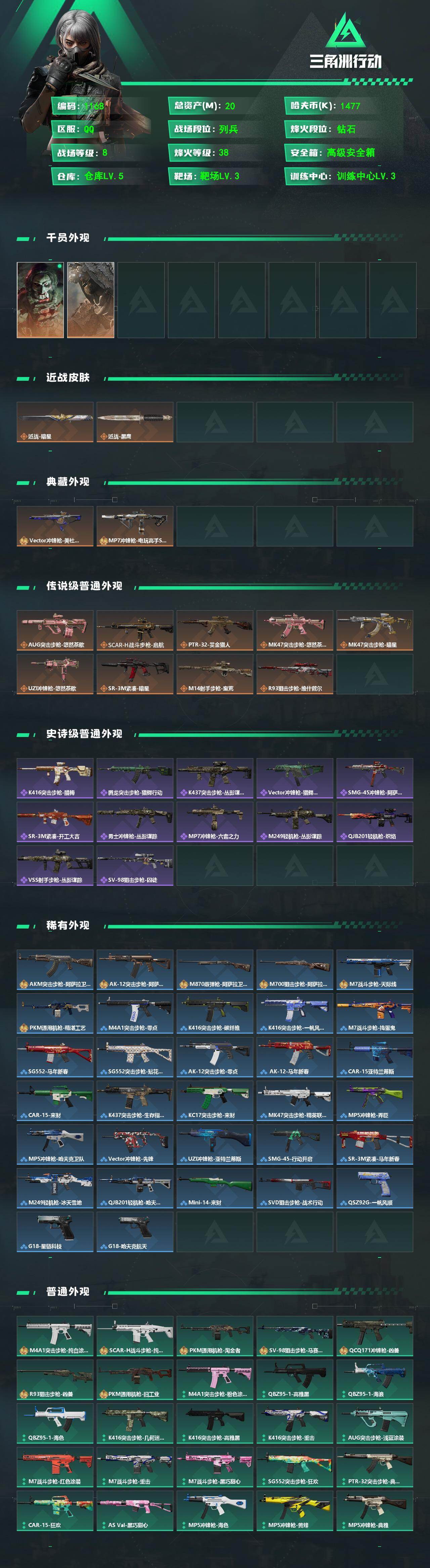 SJZCMW474085三角洲行动账号详情图2