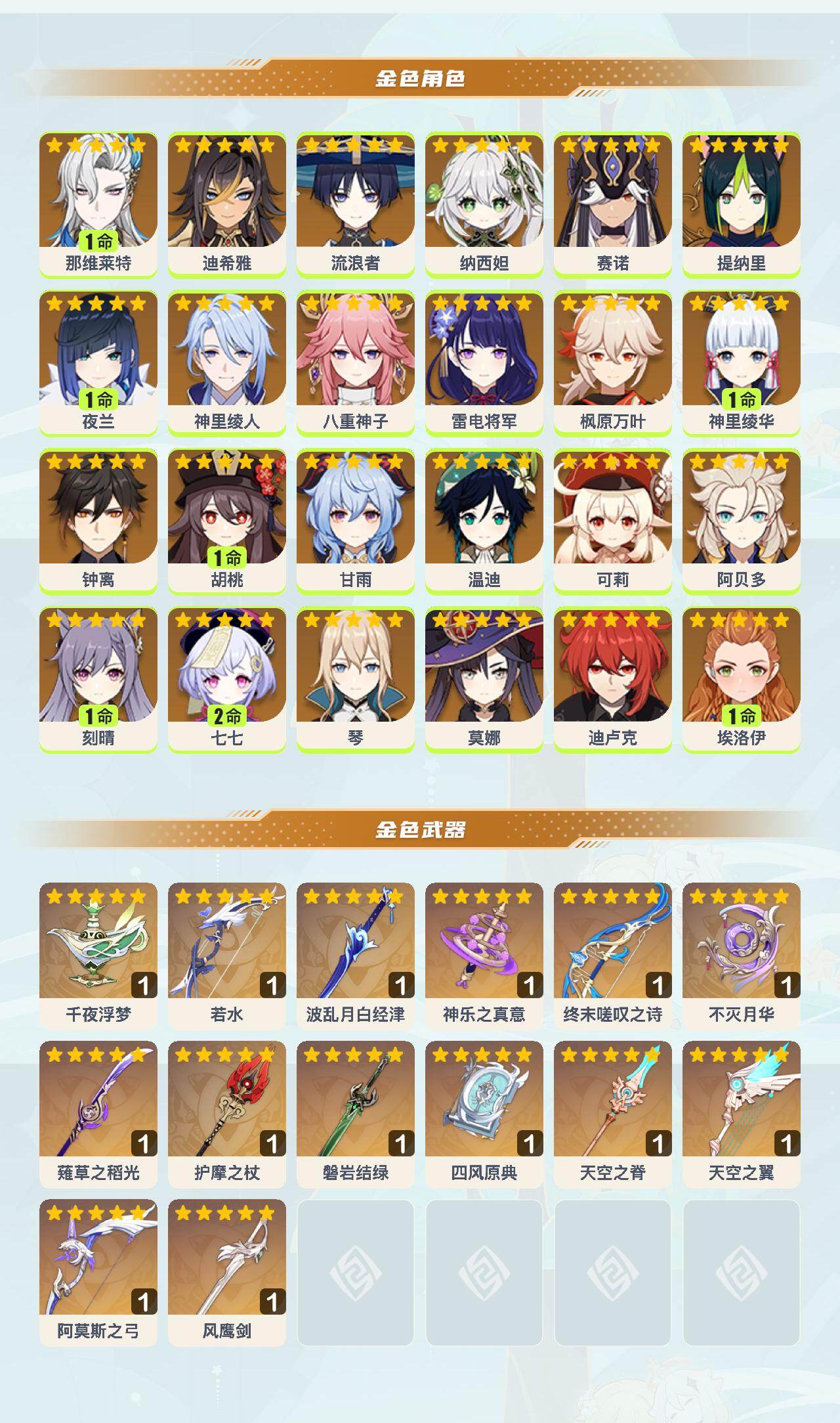 YSEY43504原神账号详情图3 YSEY43504原神账号详情图3