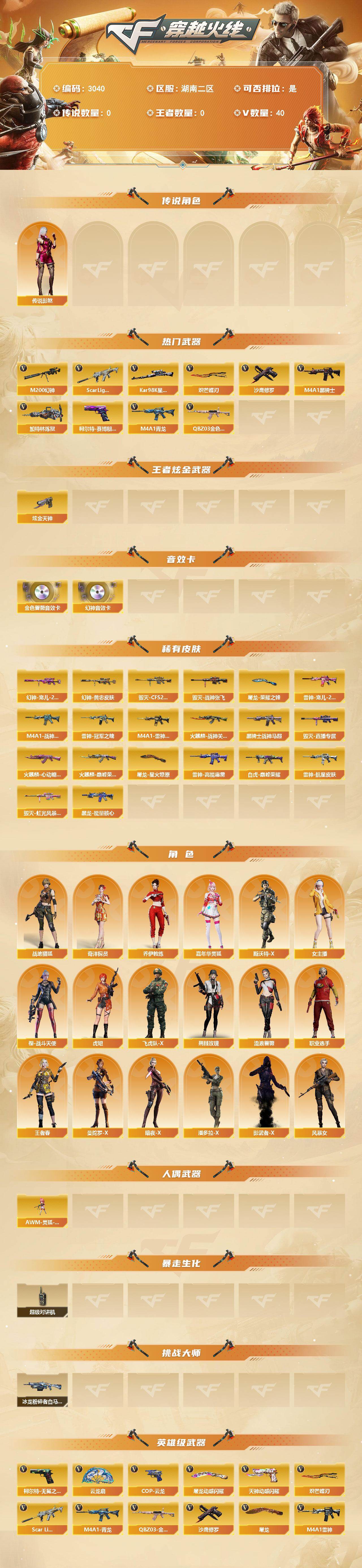 CFCMW462928穿越火线账号详情图2