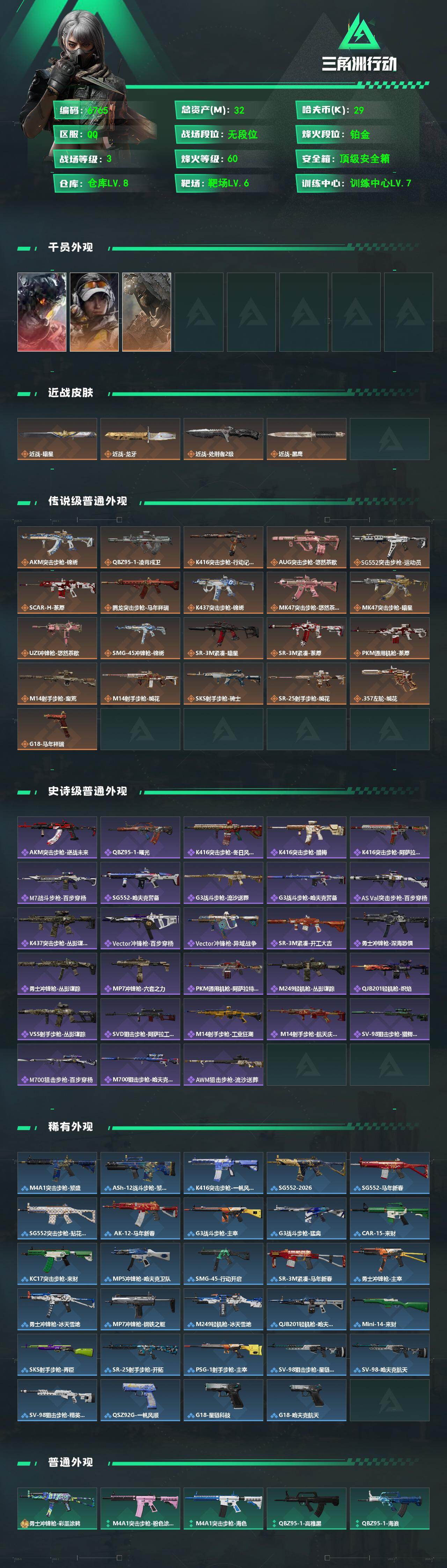 SJZCMW474173三角洲行动账号详情图2