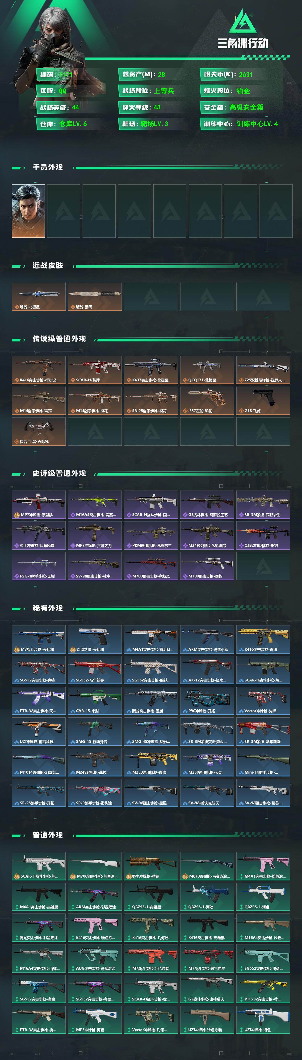 SJZCMW474187三角洲行动账号详情图2