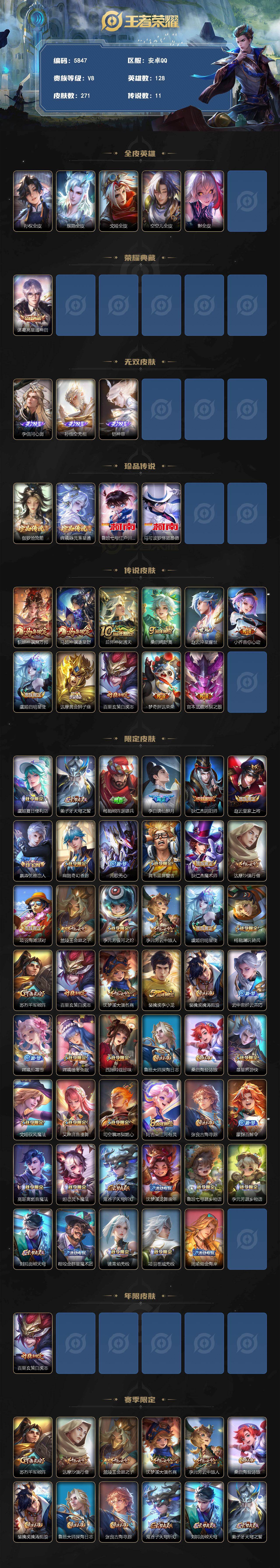 WZLX4234850王者荣耀账号详情图2