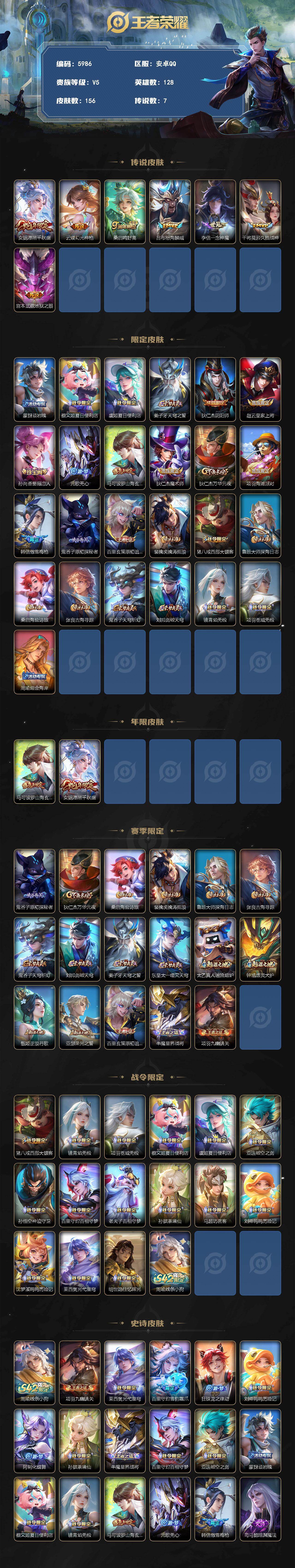 WZCMW4242042王者荣耀账号详情图2