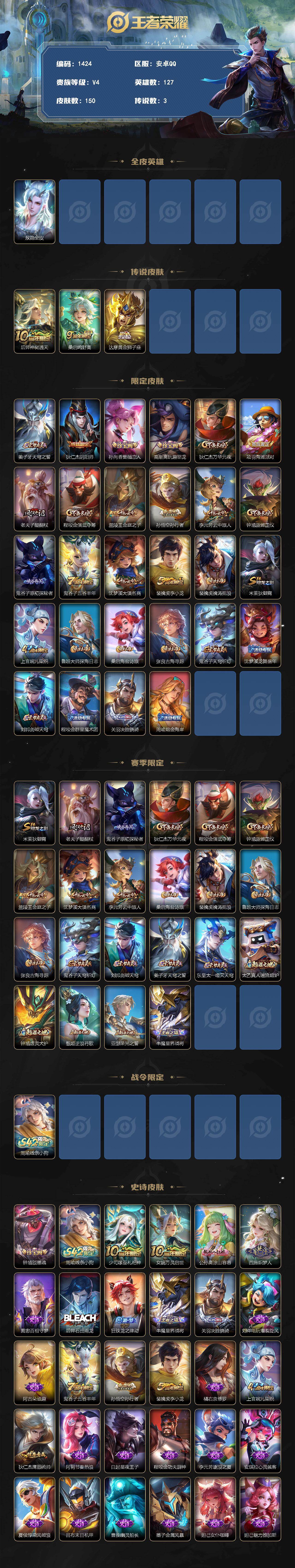 WZCMW4242091王者荣耀账号详情图2