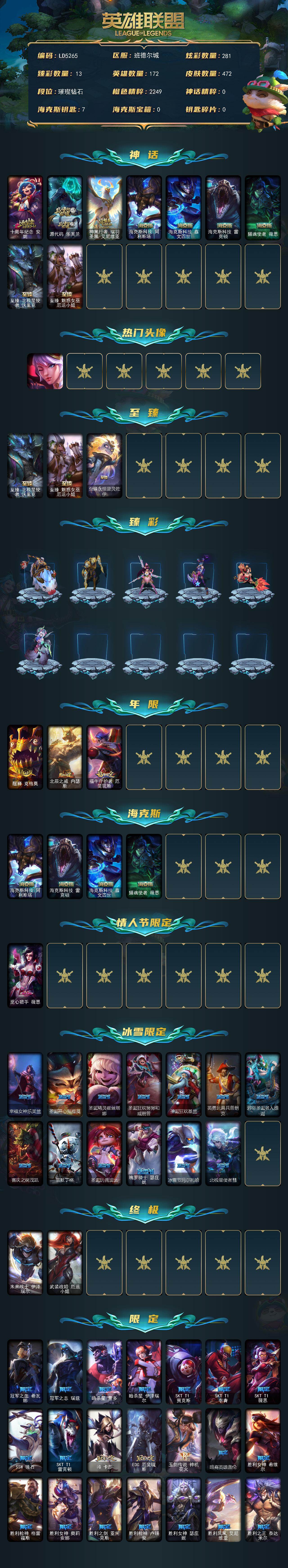 LOLQM423680英雄联盟账号详情图3