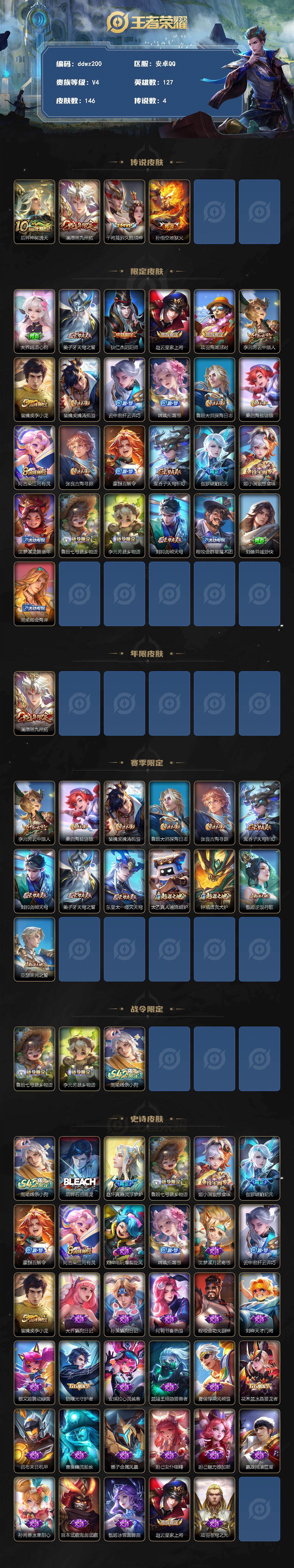 WZCMW4299493王者荣耀账号详情图2