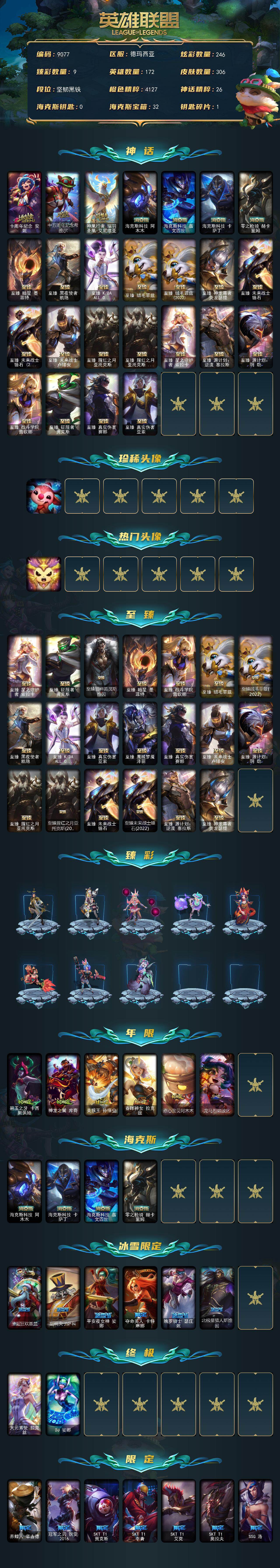 LOLLX423701英雄联盟账号详情图2