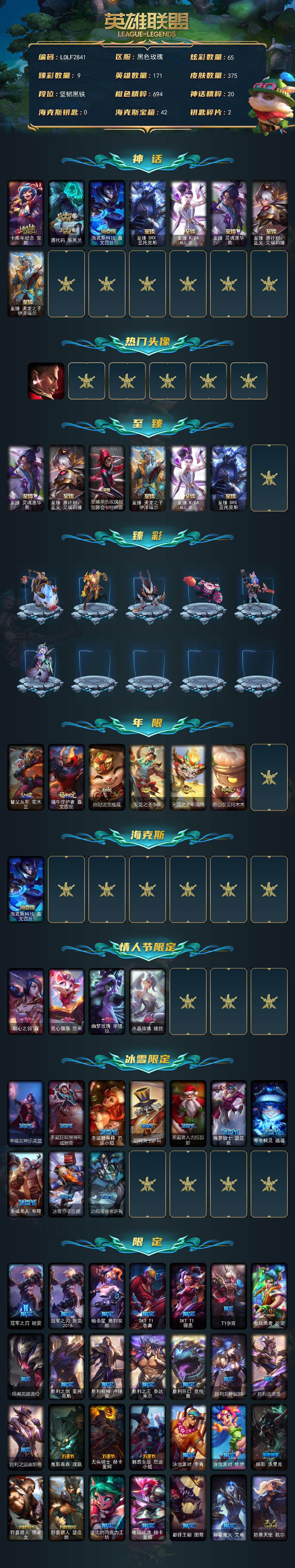 LOLEY423721英雄联盟账号详情图2