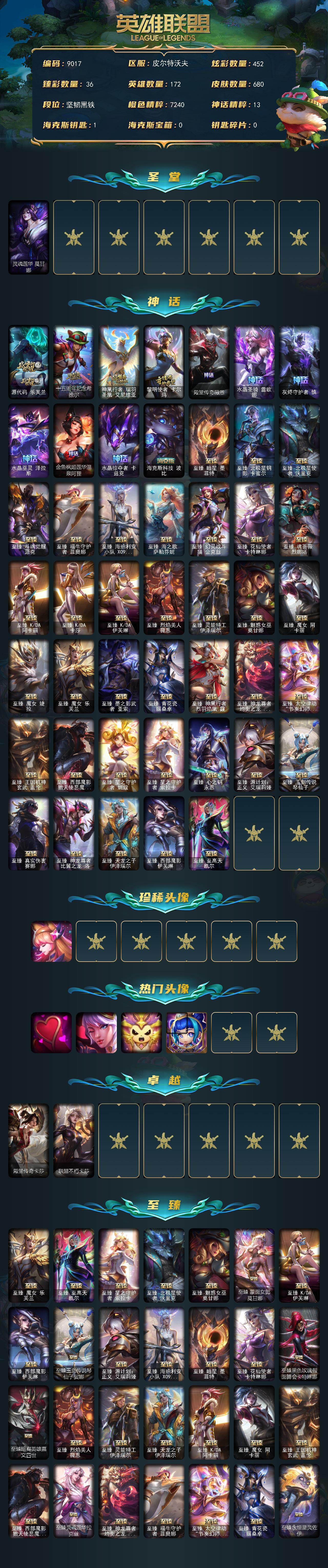 LOLLX423709英雄联盟账号详情图2