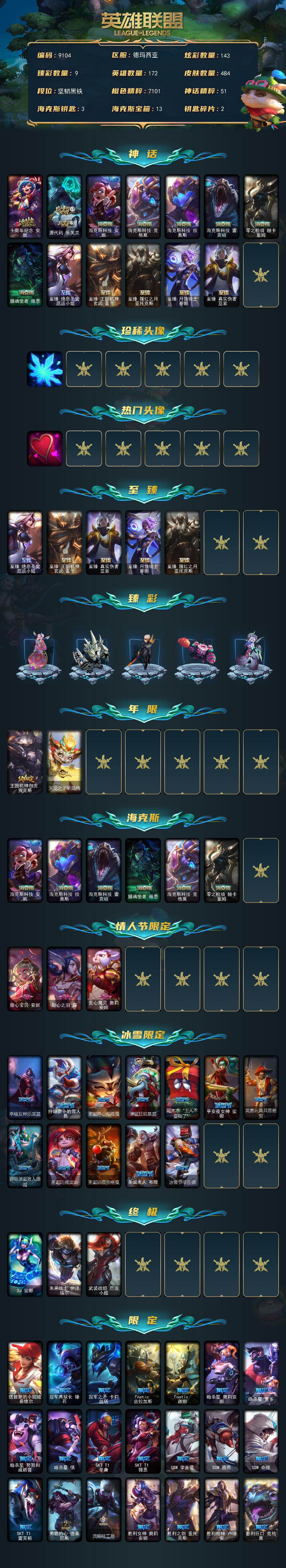 LOLLX423736英雄联盟账号详情图2