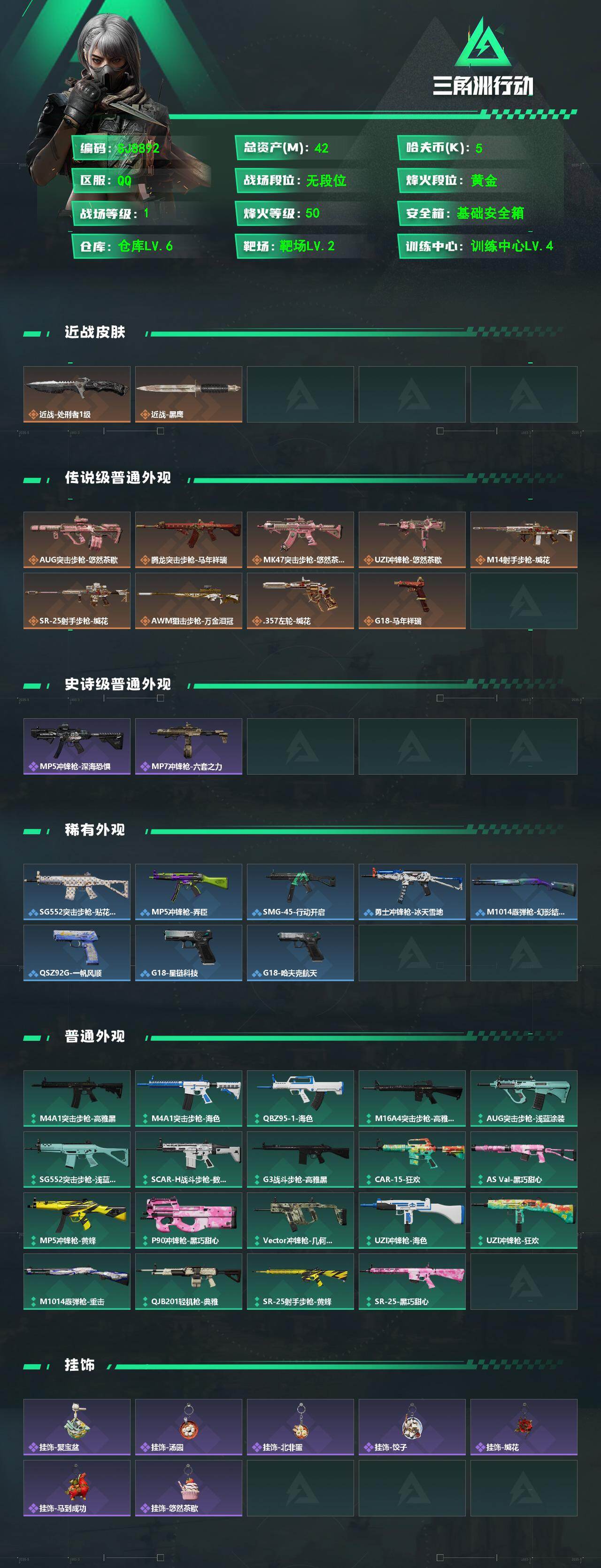 SJZEY472668三角洲行动账号详情图2