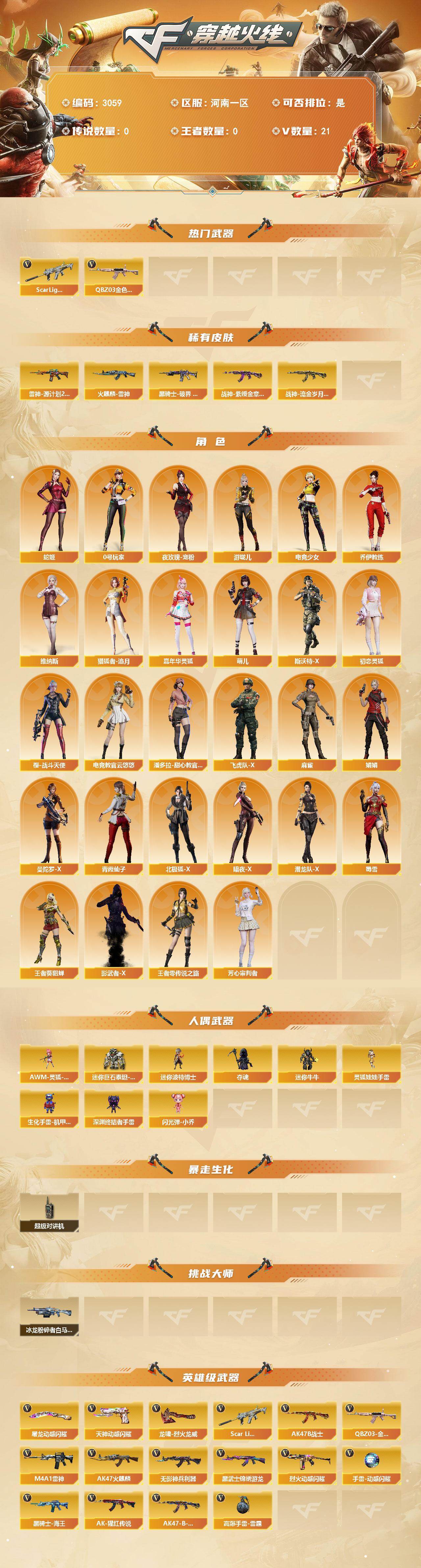 CFCMW463463穿越火线账号详情图2