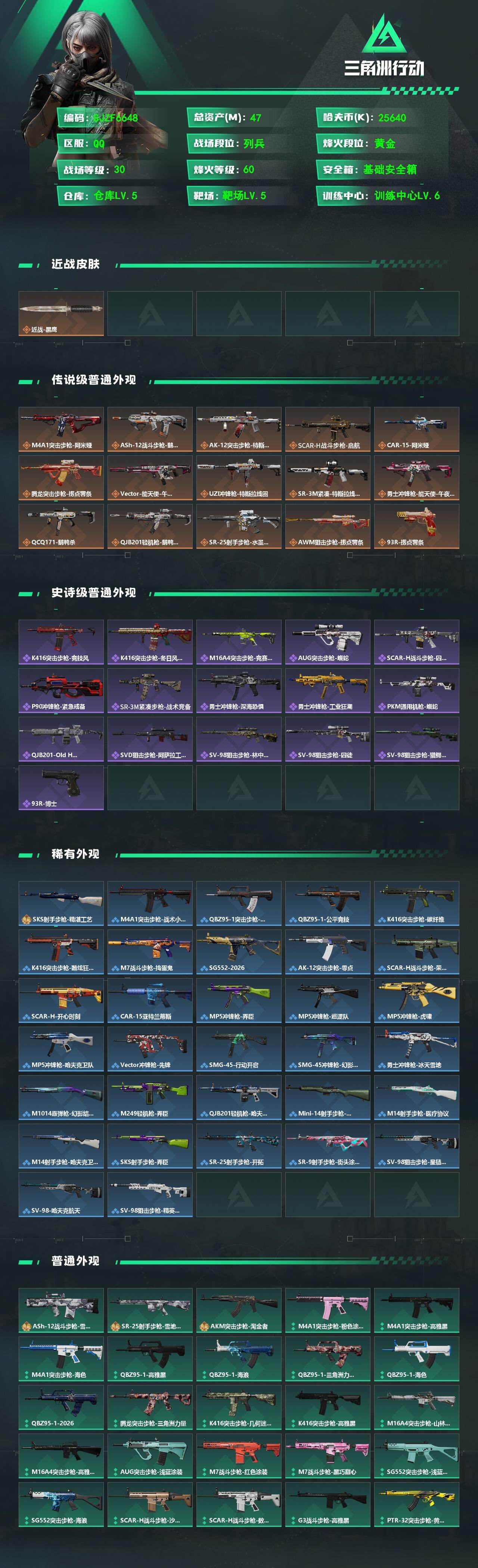 SJZEY472853三角洲行动账号详情图2