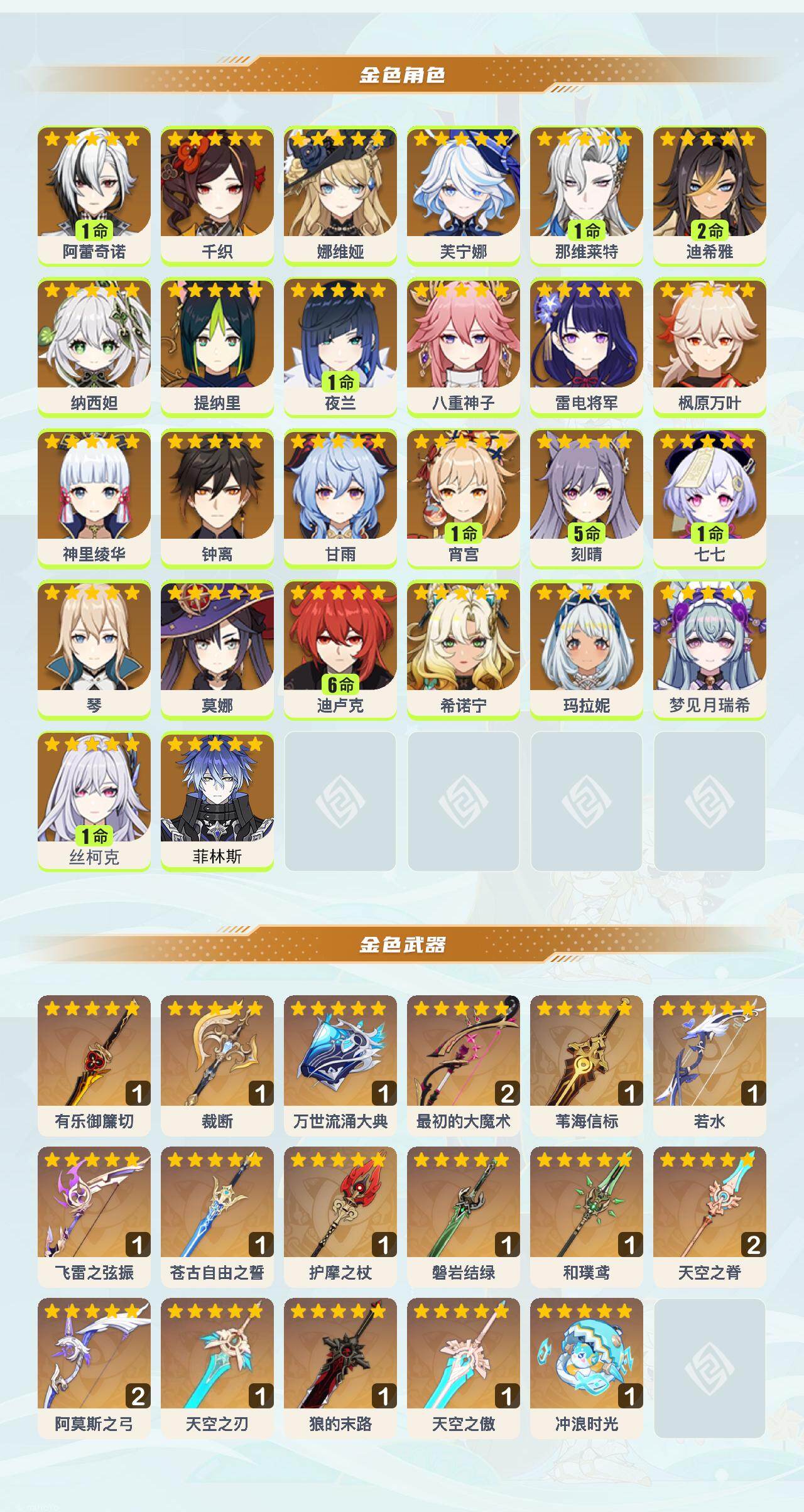 YSEY43557原神账号详情图3