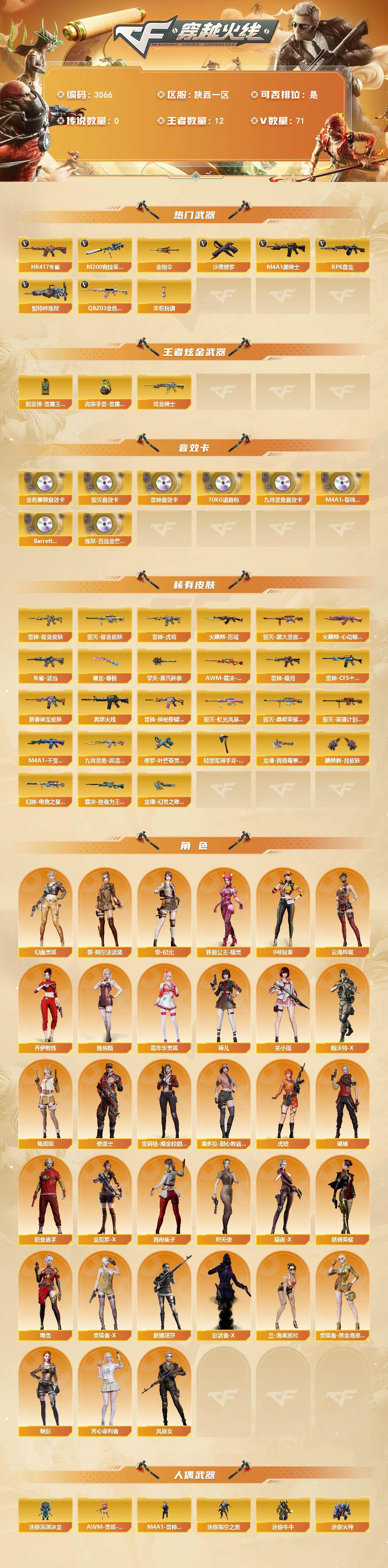 CFCMW463676穿越火线账号详情图2