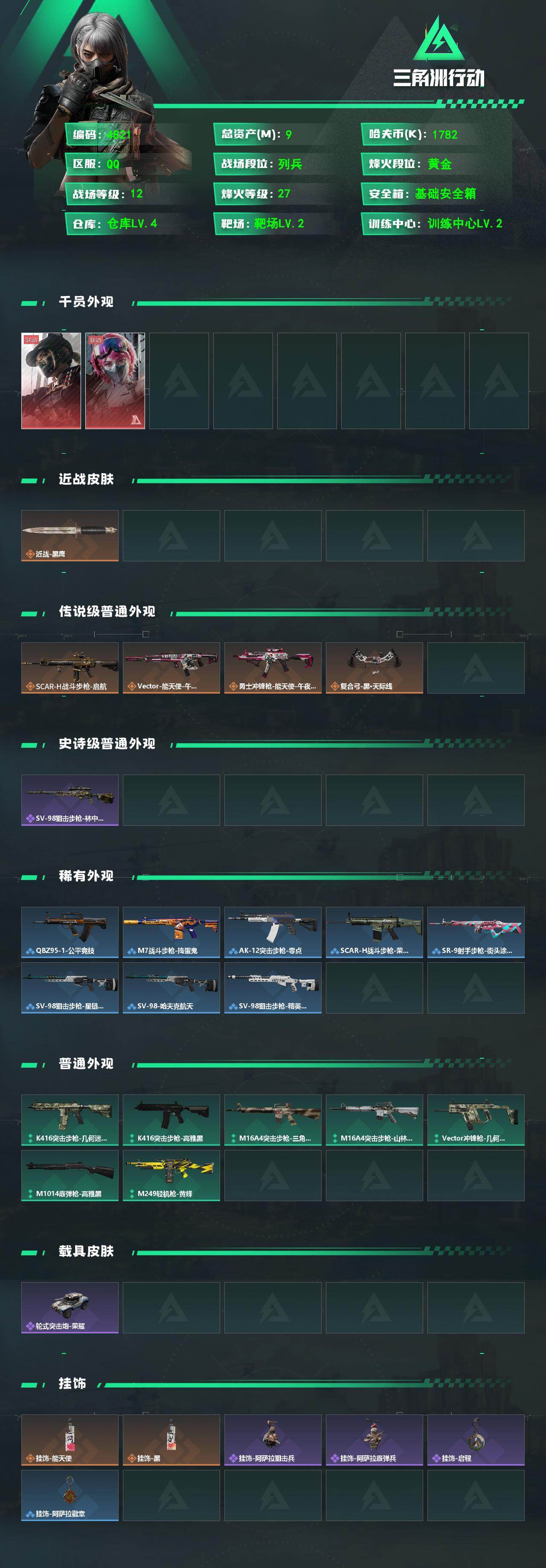 SJZQM474089三角洲行动账号详情图4