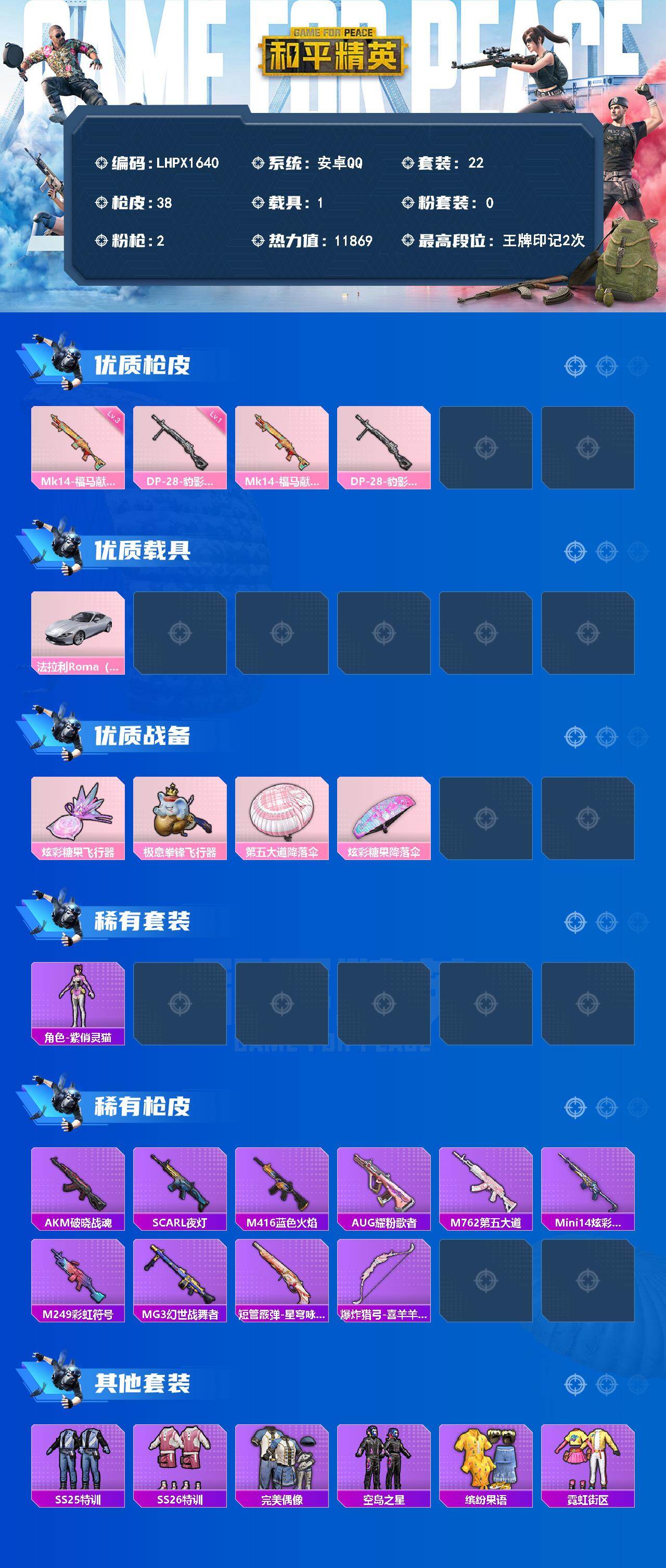HPLE4131361和平精英账号详情图2