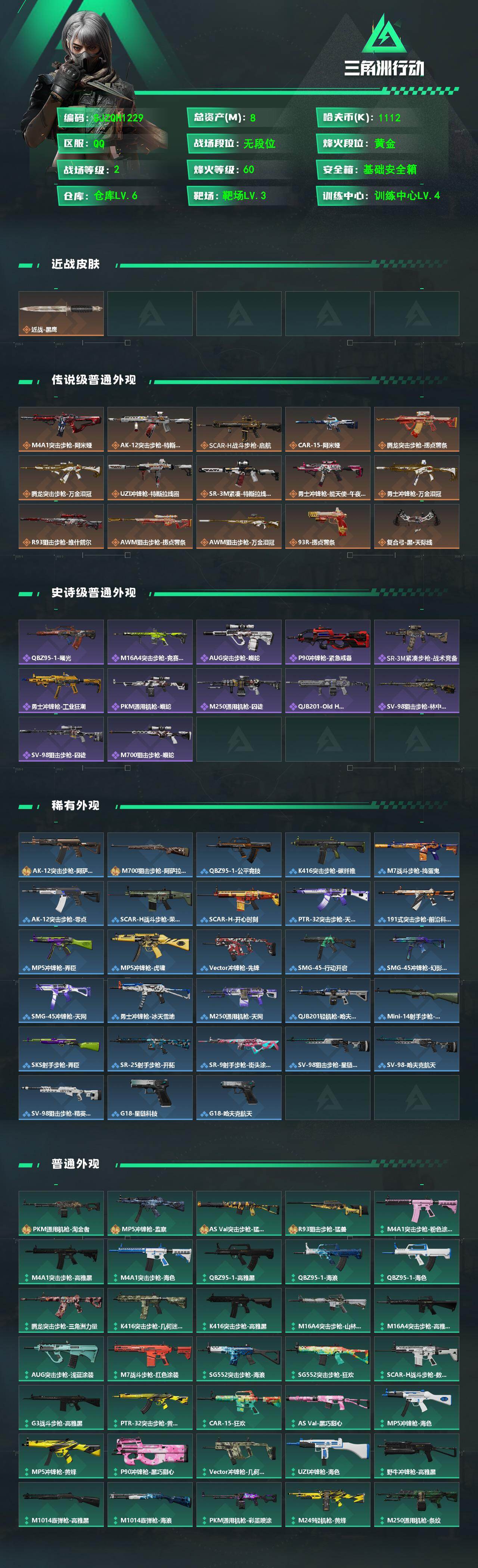 SJZCMW474330三角洲行动账号详情图2