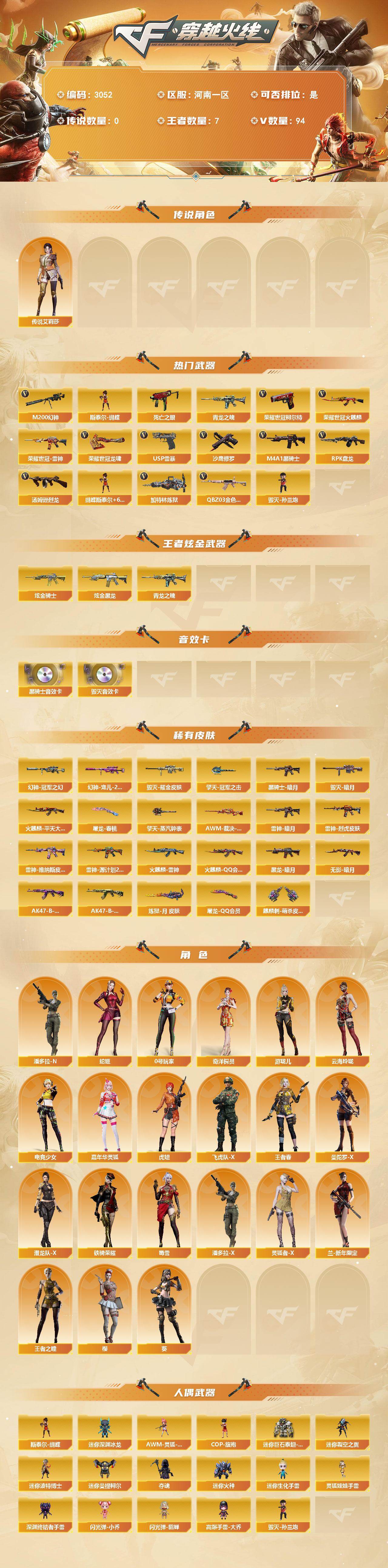 CFCMW463011穿越火线账号详情图2