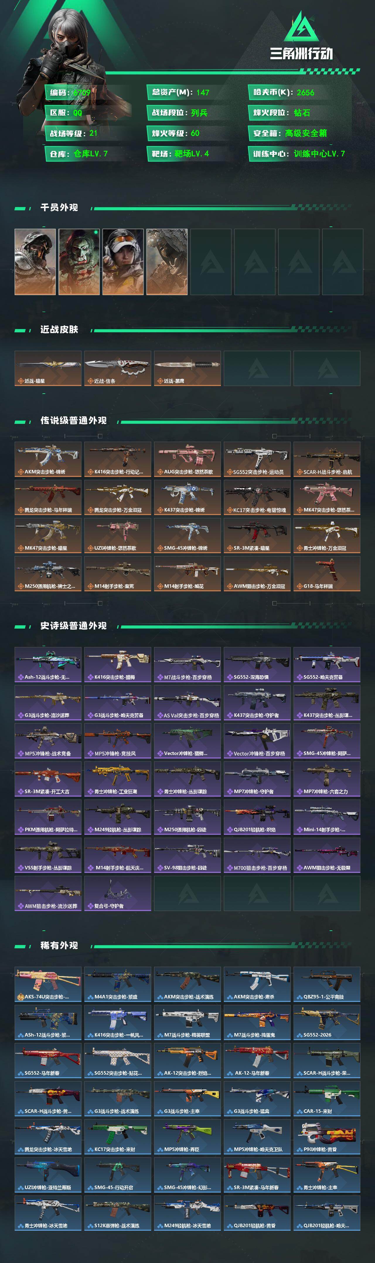 SJZCMW474355三角洲行动账号详情图2