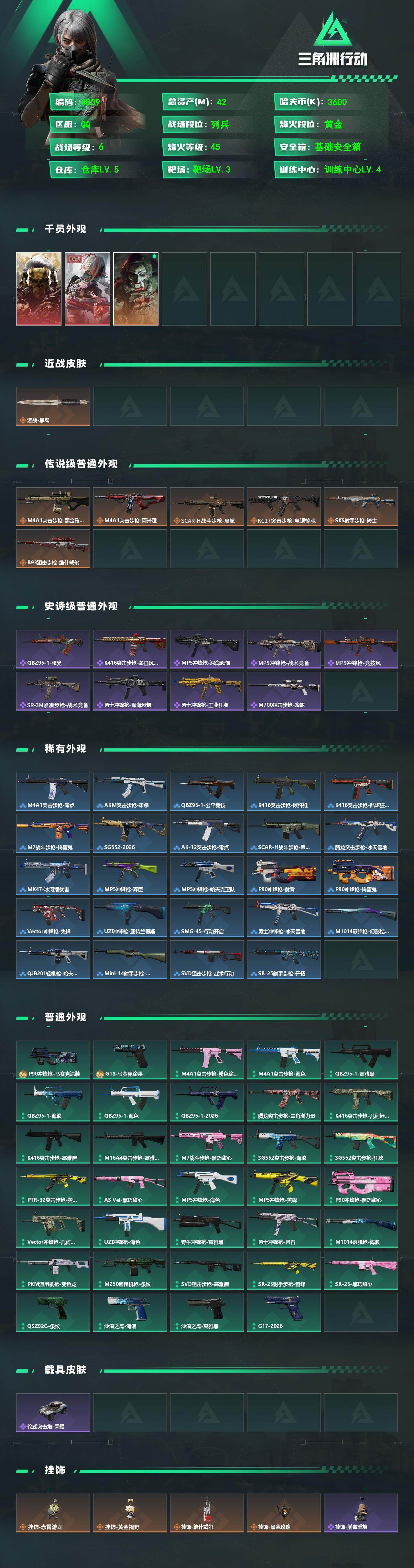 SJZQM473226三角洲行动账号详情图4