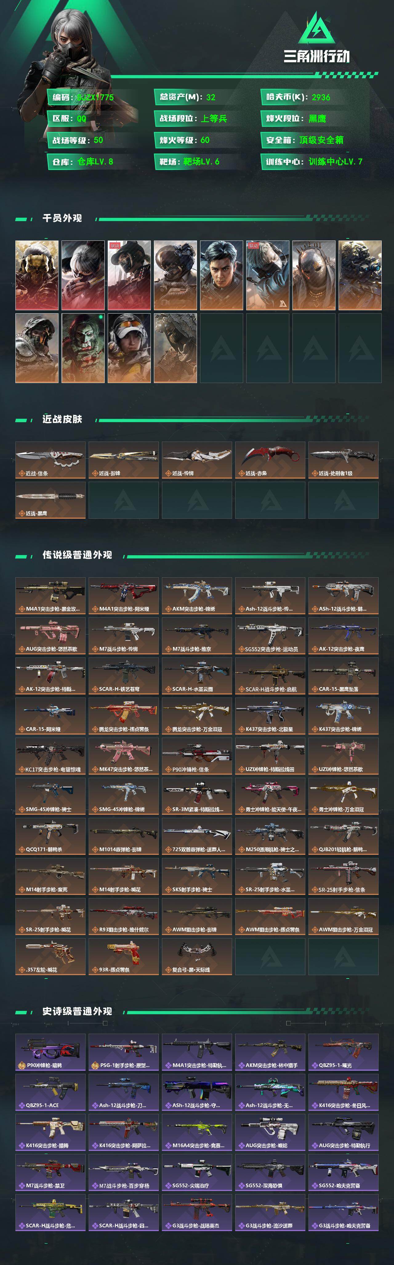 SJZQM474066三角洲行动账号详情图3